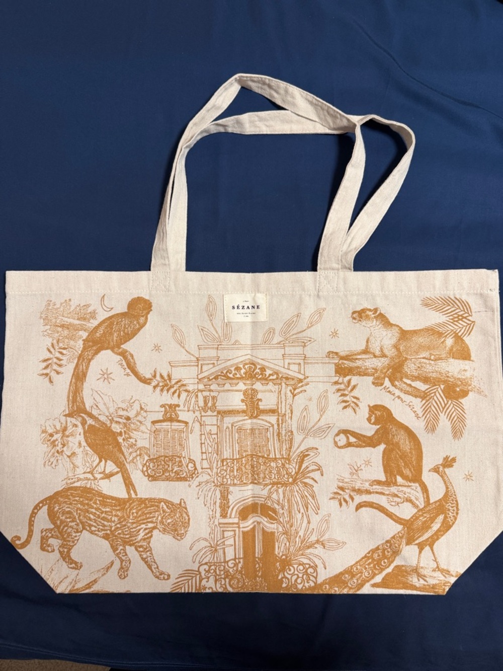 Sezane Beige Tote Bag